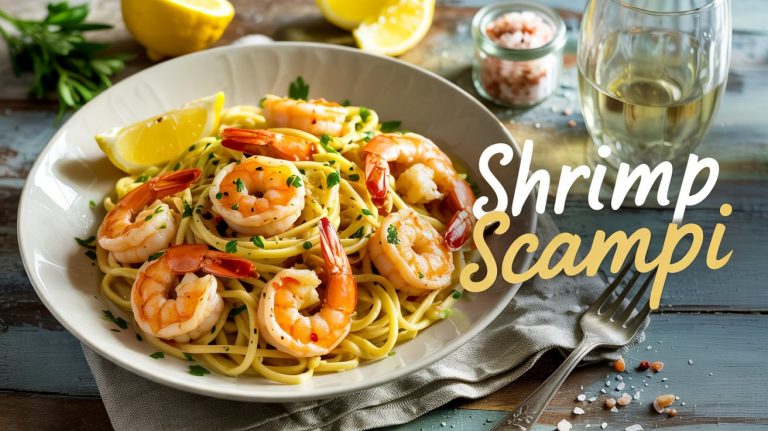 Shrimp Scampi 🍤🧄🍋 Bright, Buttery, and Garlicky With Lemon and Wine in a Flash-Sautéed Sauce