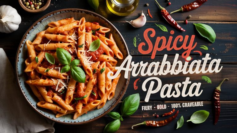 Spicy Arrabbiata Pasta 🌶️🧄🍅🔥 A Fiery Tomato-Garlic Sauce That Hits Hard and Finishes Clean