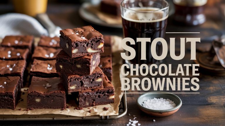 Stout Chocolate Brownies: Fudgy, Boozy, and Bold with Dark Beer Depth