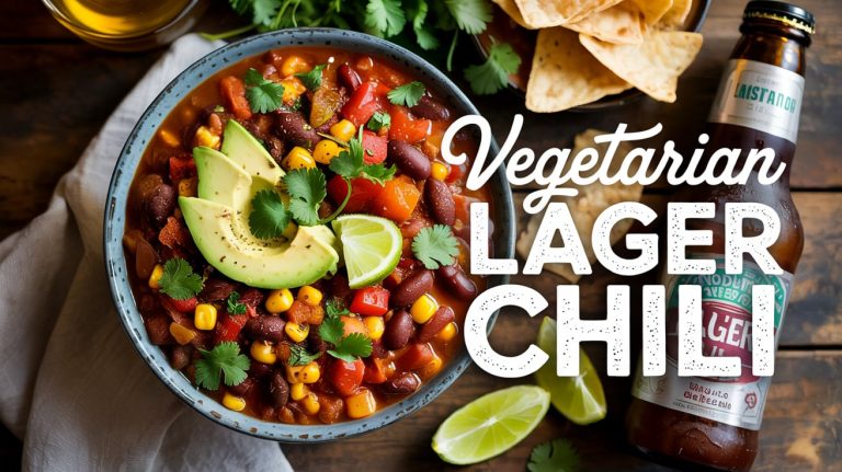 Vegetarian Lager Chili: Hearty, Balanced, and Packed with Beer-Soaked Flavor