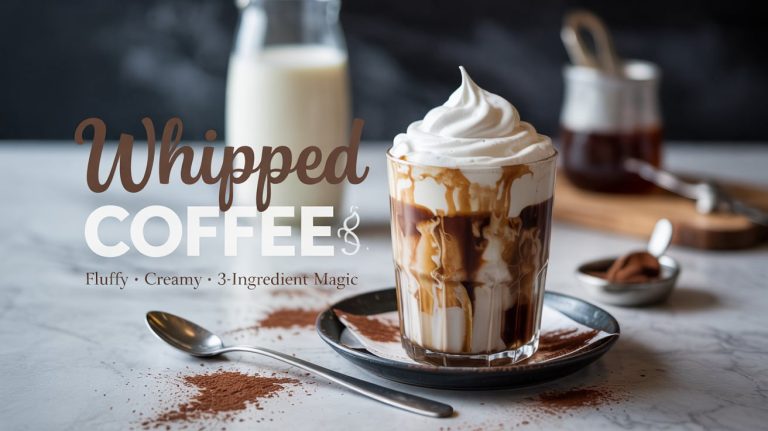 Whipped Coffee (Classic Dalgona) Fluffy, Frothy, and Surprisingly Simple — The Coffeehouse Drink You Can Make at Home