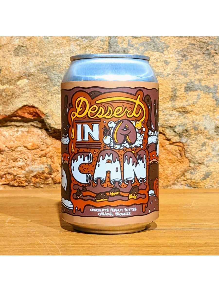 Dessert In A Can: Chocolate Peanut Butter Caramel Brownie
