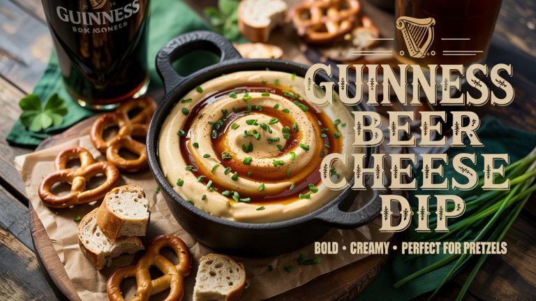 Guinness Beer Cheese Dip ☘️🧀🍺 Dark, Malty, and Loaded with Sharp Cheese — Dip Like It’s Dublin